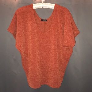 Papaya Knit V-Neck